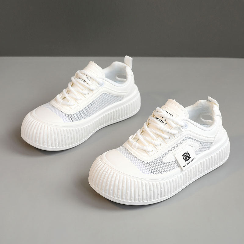 Damen Sportliche Sneaker mit atmungsaktiver Mesh-Oberfläche und verstärkter Sohle EB