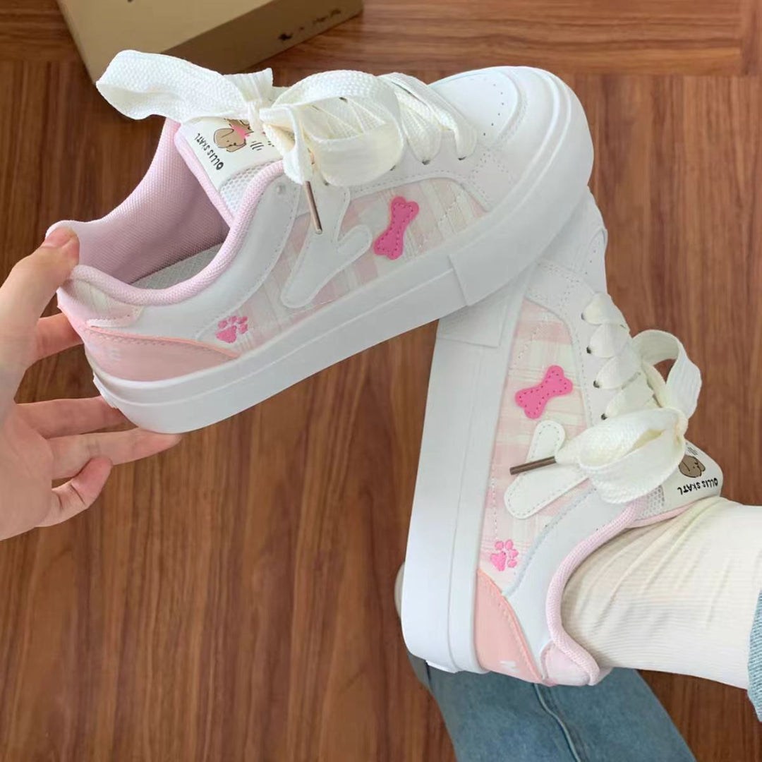 Damen Sportliche Sneakers mit verspieltem Tiermotiv und komfortabler Polsterung EB