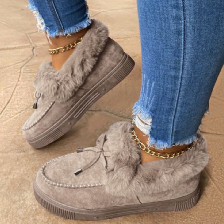 Damen Bequeme und modische Slippers mit kuscheligem Innenfutter EB