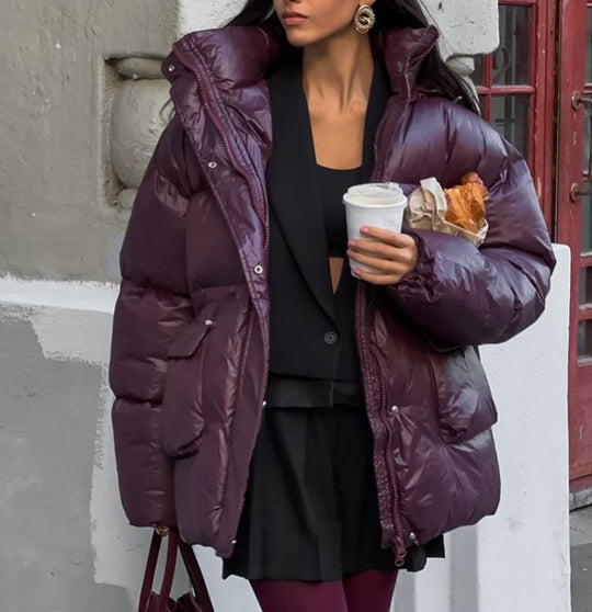 Damen Winterjacke mit voluminösem Schnitt und Wärmeisolierung EB