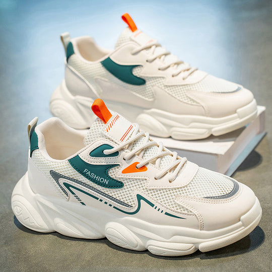 Damen Sportliche Freizeitsneaker mit atmungsaktivem Obermaterial und rutschfester Sohle EB