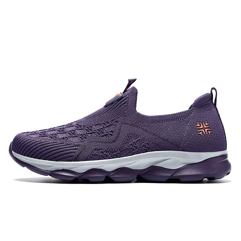 Damen Atmungsaktive Slip-On Spazier-Sneaker mit flexibler Sohle EB