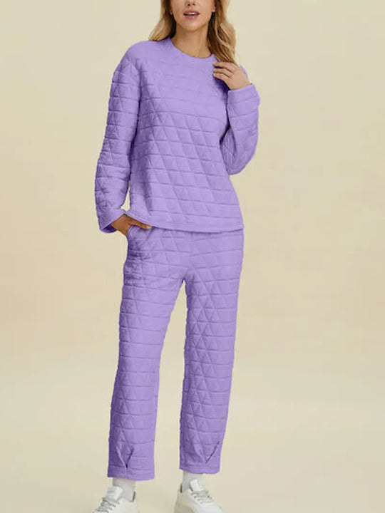 Damen Quilted Lounge-Set EB