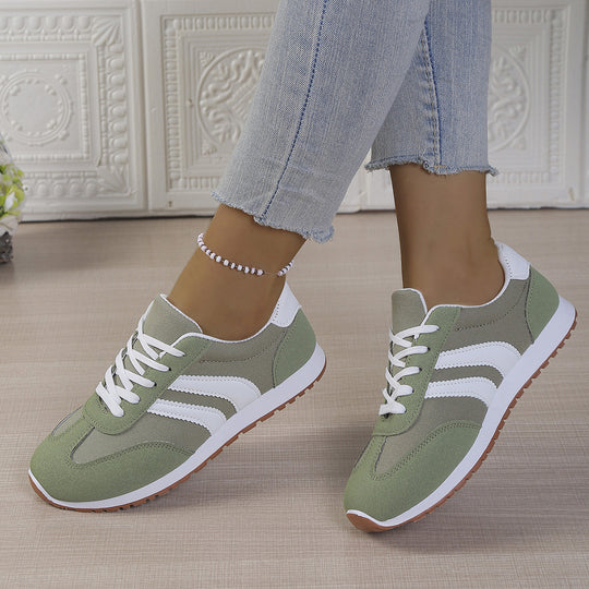 Damen Sportliche Freizeitsneaker mit praktischem Schnürverschluss EB