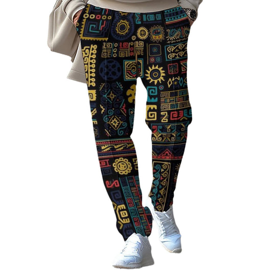 Damen Trendige Jogginghose mit bunten Mustern EB