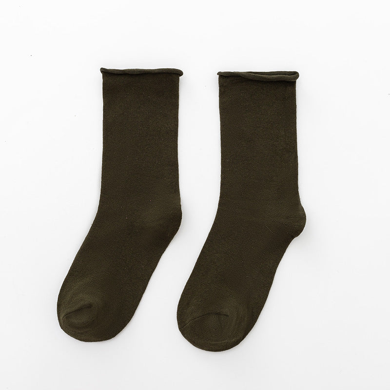 Damen Komfortable Baumwollsocken im klassischen Stil EB