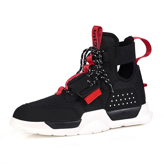 Damen Sportliche High-Top Sneaker mit verstellbarem Riemensystem EB
