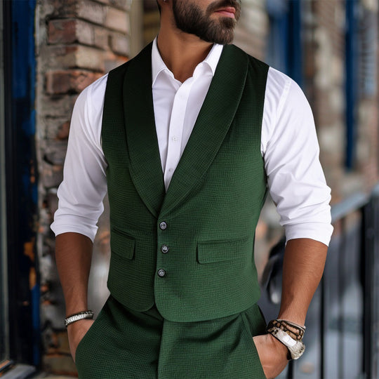 Herren elegante Weste mit strukturiertem Design und modernen Details EB