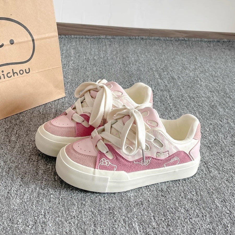 Damen Sneaker mit verspieltem Tierdesign und atmungsaktivem Obermaterial EB