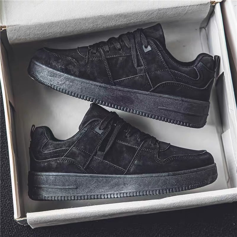 Damen modische Sneakers mit weichem Wildleder und stabiler Sohle EB