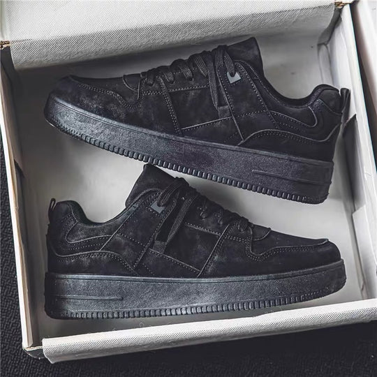 Damen modische Sneakers mit weichem Wildleder und stabiler Sohle EB