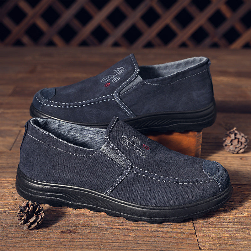 Herren Komfortable Slipper aus hochwertigem Wildleder EB