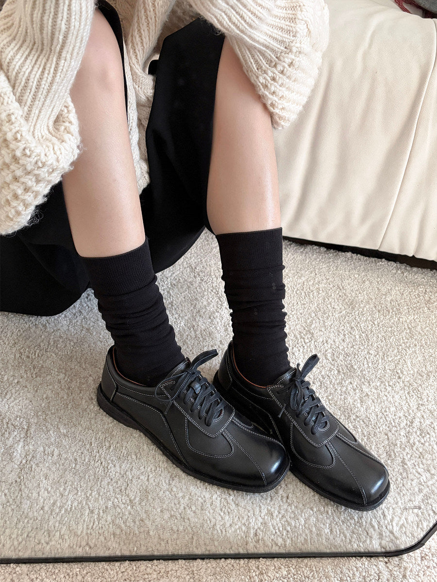Damen Komfortable Schnürschuhe mit atmungsaktiver Innensohle und sportlichem Design EB