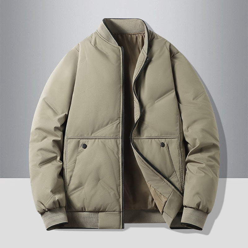 Herren isolierte Quilted-Bomberjacke mit Softshell-Außenmaterial, wärmender Thermofütterung und Druckknopf-Eingrifftaschen EB