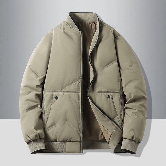 Herren isolierte Quilted-Bomberjacke mit Softshell-Außenmaterial, wärmender Thermofütterung und Druckknopf-Eingrifftaschen EB