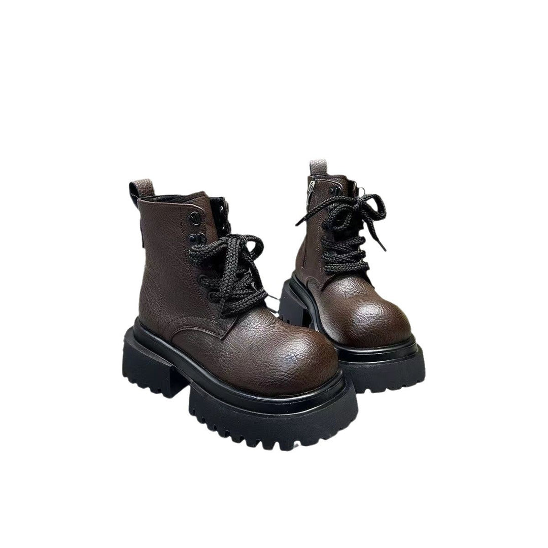 Damen robuste Stiefeletten mit rutschfester Sohle und modischem Design EB