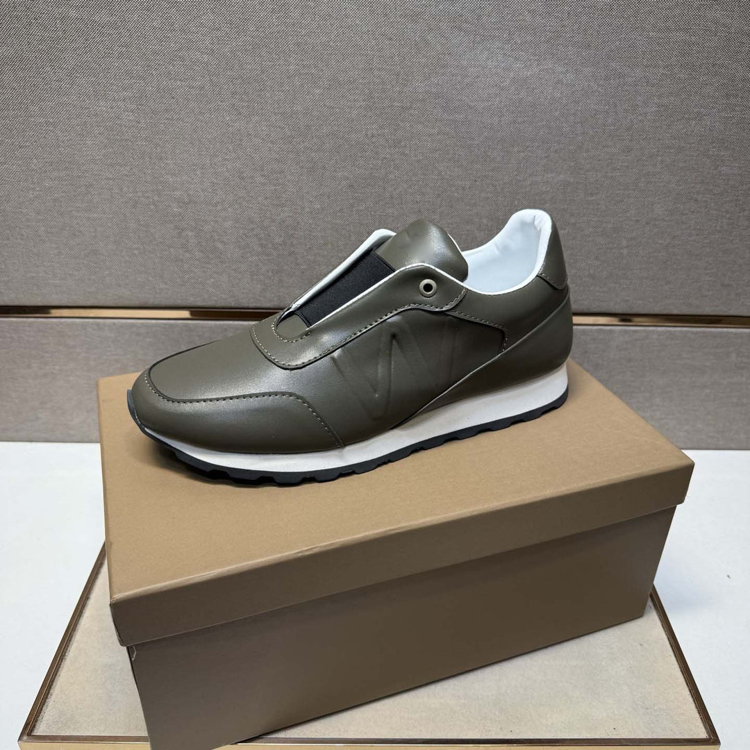 Damen Modische Slip-On Sneakers mit elastischem Einstieg und rutschfester Sohle EB