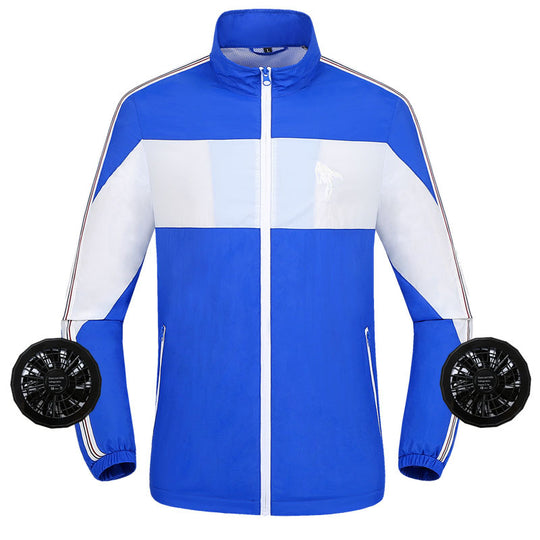 Unisex nan leichte ventilierte Arbeitsjacke mit integrierten Lüftern R&B