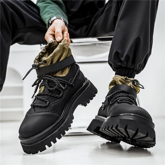 Damen gefütterte Winterstiefel mit rutschfester Profilsohle und verstellbarem Schaft EB