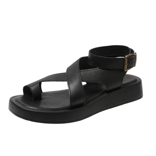 Damen Komfort-Sandalen mit praktischem Riemenverschluss EB