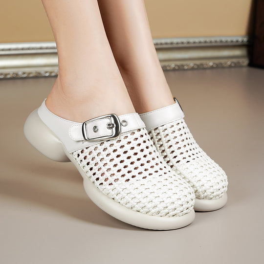 Damen Komfortable Clogs mit modischem Strukturdesign EB