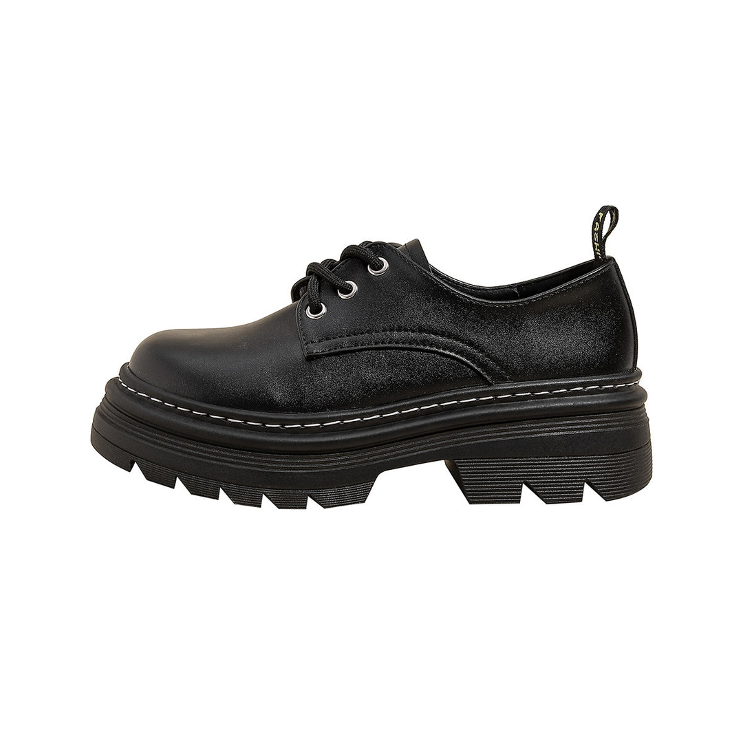 Damen Schnürschuhe mit robustem Plateau und stylishem Design EB