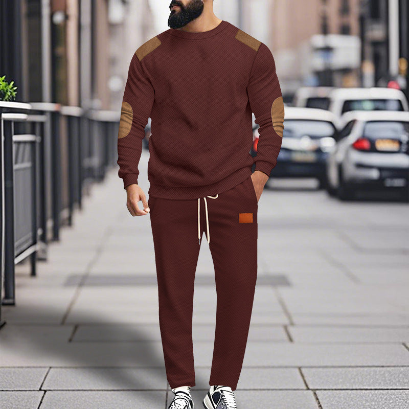 Herren modisches Sportanzug Set mit elastischem Bund und praktischen Taschen EB