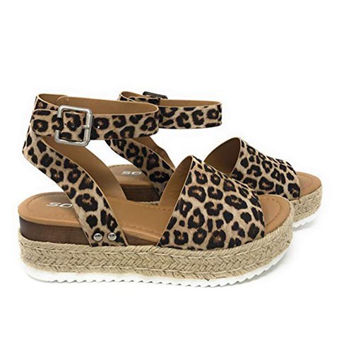 Damen Espadrille-Sandalen mit elegantem Schnallenverschluss und weichem Fußbett EB