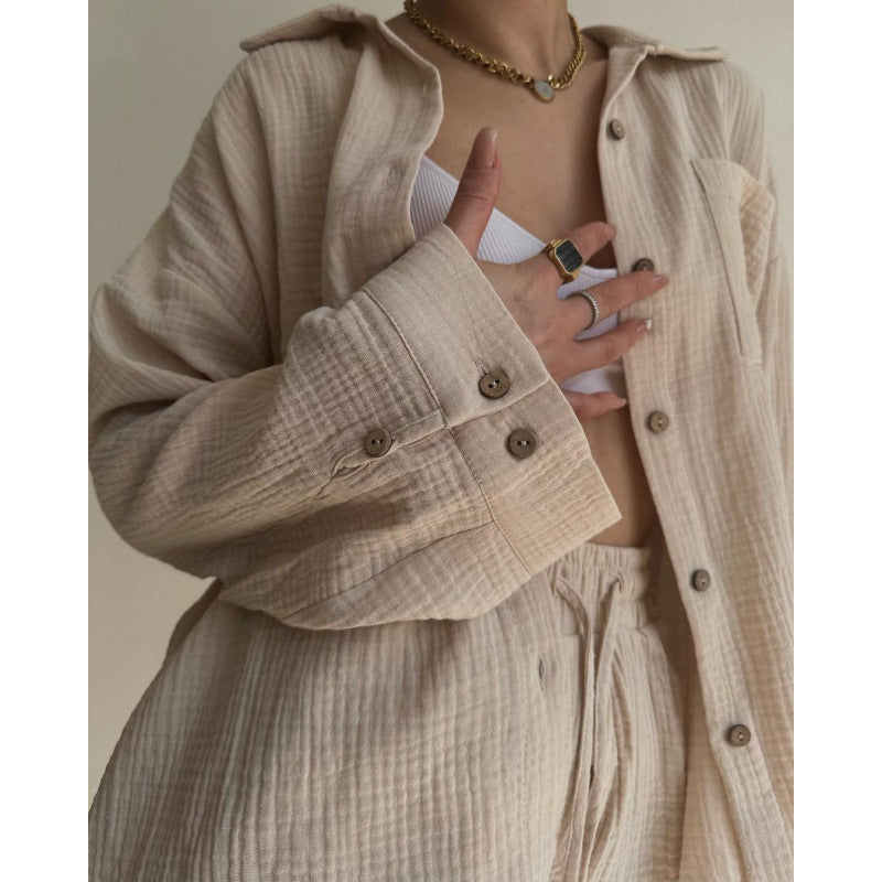 Damen modische und lässige Shirtjacke EB