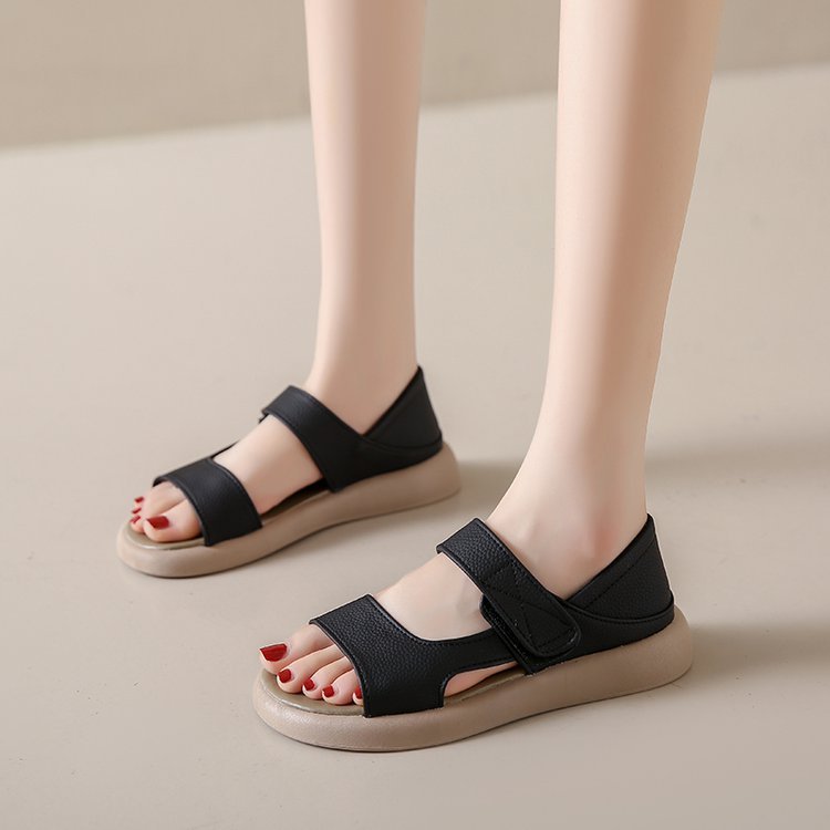 Damen Komfortable Klett-Sandalen EB