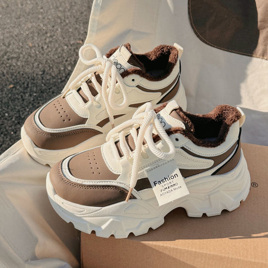 Damen Sportliche Chunky Sneakers mit weichem Innenfutter und hohem Komfort EB