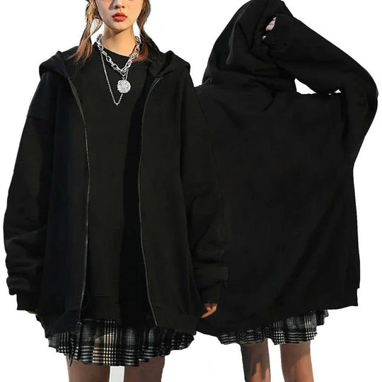 Unisex Zip-Hoodie mit verdecktem Reißverschluss, minimalistischer Silhouette und angerautem Innenfutter EB