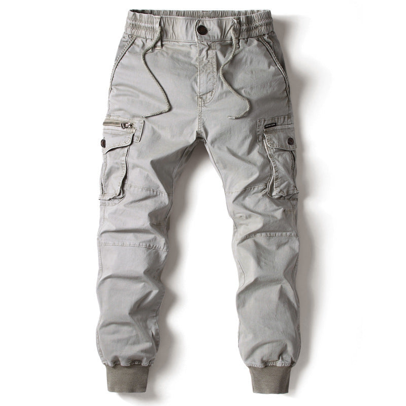 Herren Cargo-Jogginghose mit verstellbarem Bund und praktischen Taschen EB