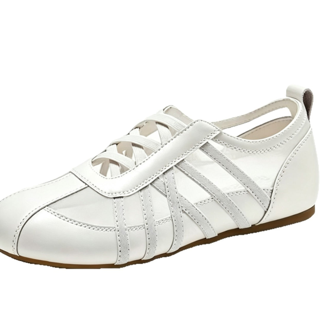 Damen Slip-On Ballerinas mit flexiblem Riemchendesign EB