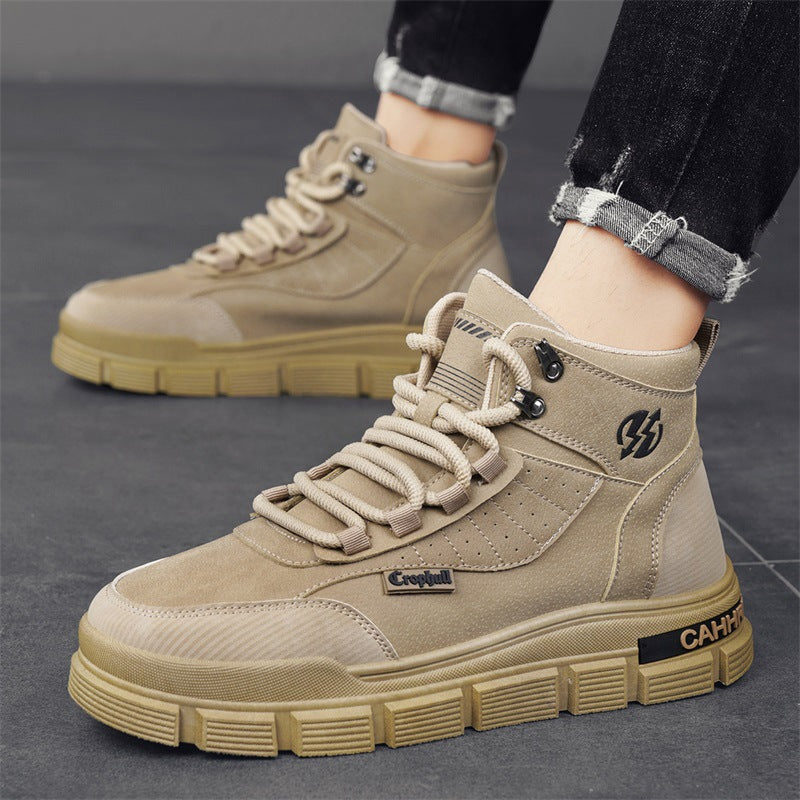 Damen moderne High-Top Sneakers mit stabiler Profilsohle EB