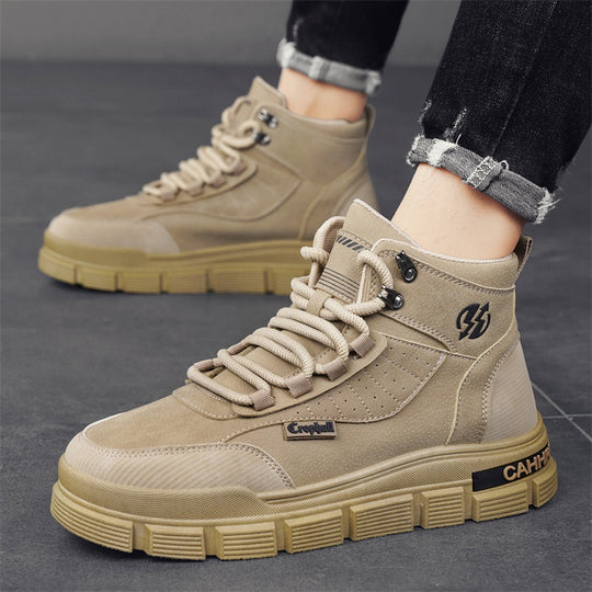 Damen moderne High-Top Sneakers mit stabiler Profilsohle EB