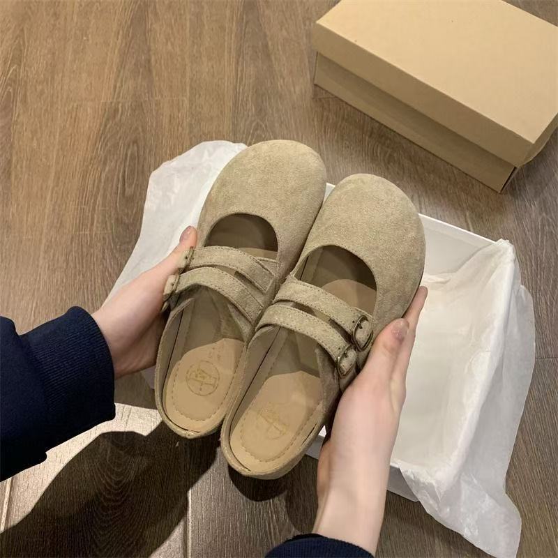 Damen Komfortabel Clogs mit doppeltem Riemchen EB