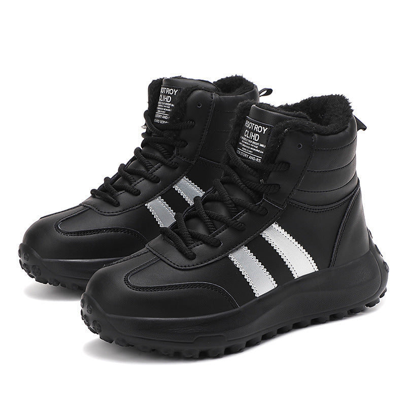 Damen Hohe und isolierte Winterstiefel mit rutschfester Sohle EB