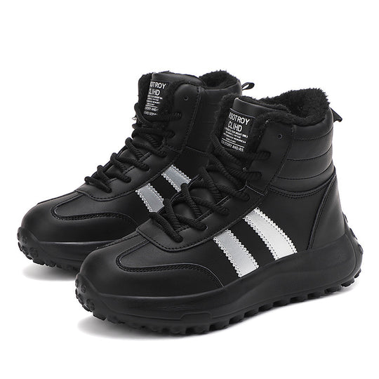 Damen Hohe und isolierte Winterstiefel mit rutschfester Sohle EB