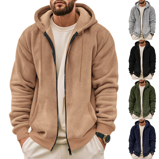 Herren Sportliche Kapuzenjacke mit innovativer Struktur EB