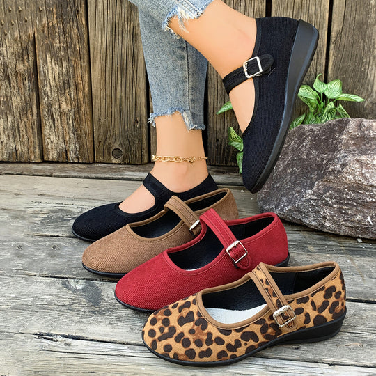 Damen Mules mit verstellbarem Riemen und komfortablem Fußbett EB