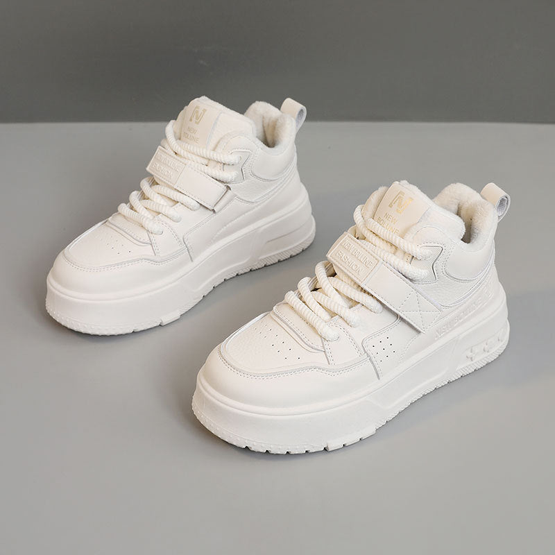 Damen High-Top Sneakers mit gefüttertem Innenbereich und Klettverschluss EB