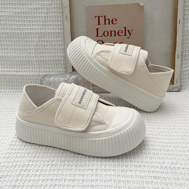 Damen Sneakers mit verstellbarem Klettverschluss und dämpfender Plateau-Sohle EB