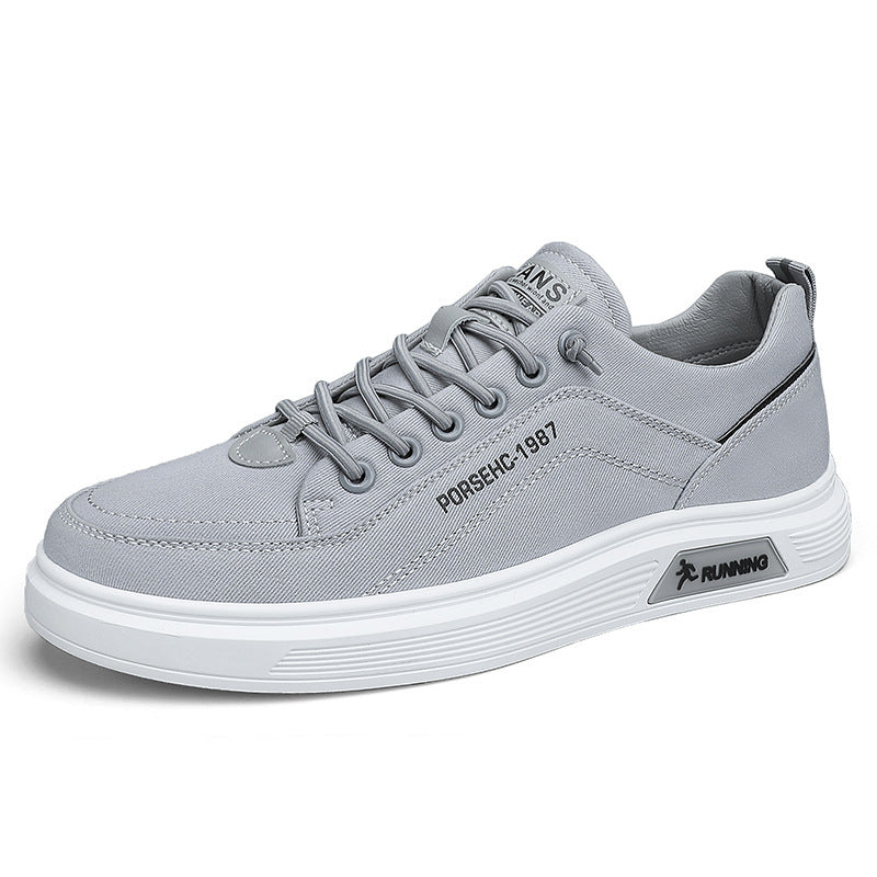 Unisex leichte Canvas-Sneaker mit erhöhtem Plateau-Laufsohle und atmungsaktivem Textiloberteil EB
