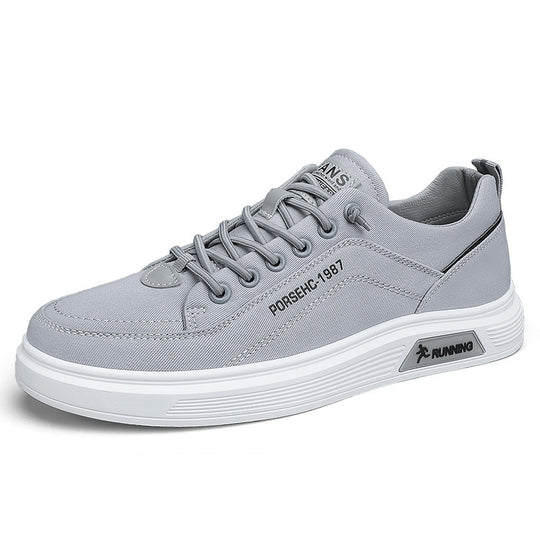 Unisex leichte Canvas-Sneaker mit erhöhtem Plateau-Laufsohle und atmungsaktivem Textiloberteil EB