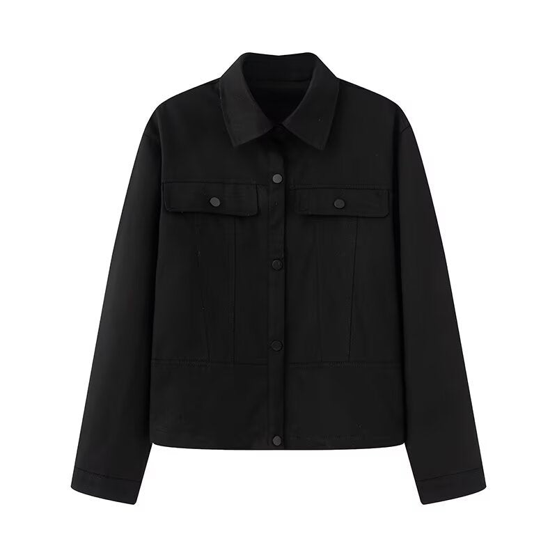 Damen Jacke im modernen Utility-Stil mit stilvollen Taschen EB