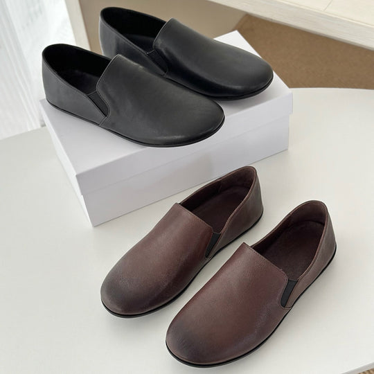 Damen Bequeme und elegante Slipper aus hochwertigem Leder EB