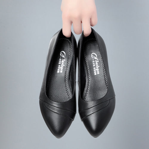 Damen Elegante Pumps mit schickem Rüschendetail und bequemem Blockabsatz EB