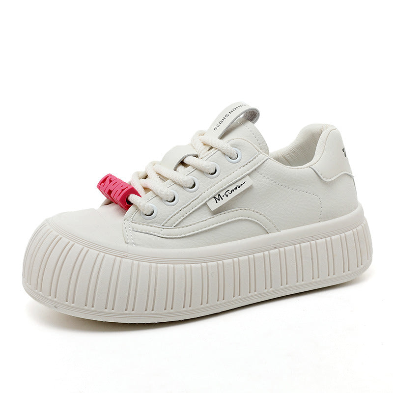 Damen Plateau-Sneaker mit trendiger Gummisohle und bequemer Dämpfung EB