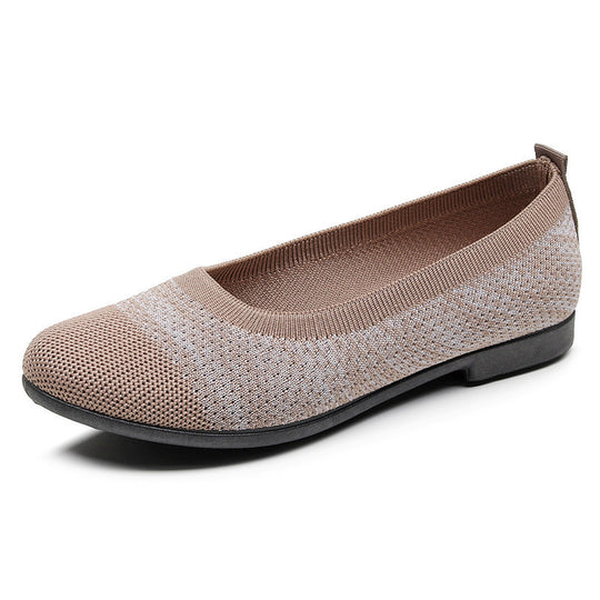 Damen Bequeme Ballerinas mit flexiblem und atmungsaktivem Obermaterial EB